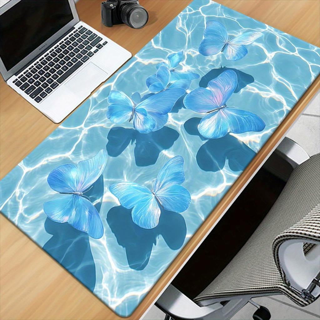 Workspace Desk Essentials Mouse Pad Gaming Desk Mat Cloth Surface Non Slip Rubber Base for PC Laptop Keyboard
