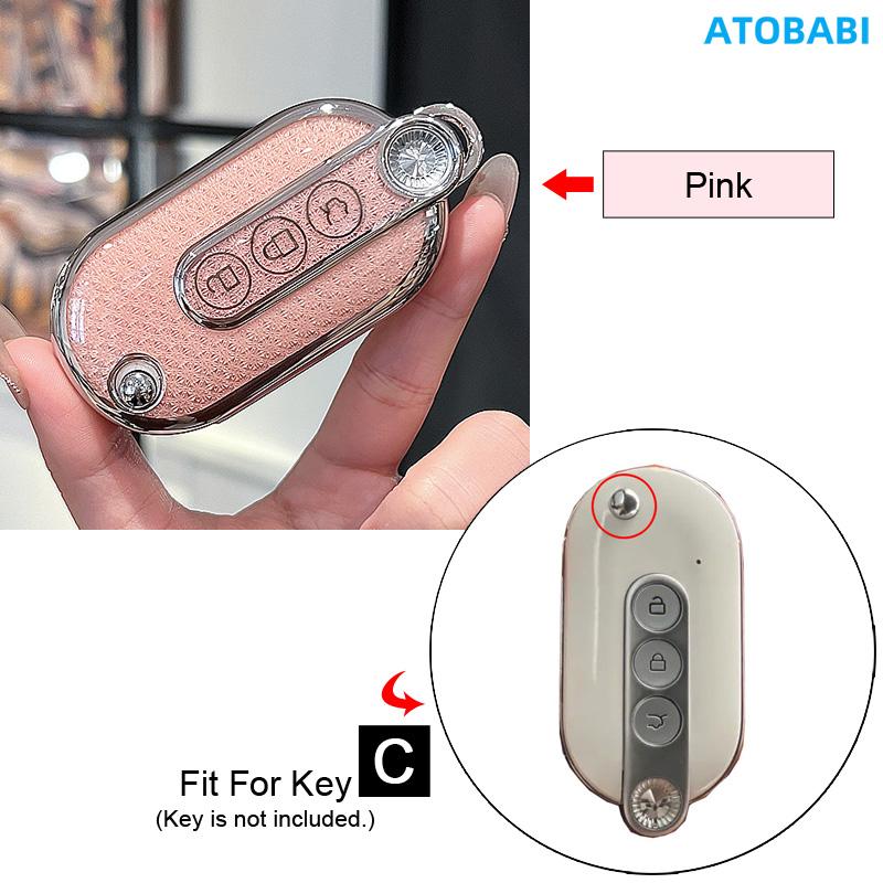 Crystal Style Tpu Car Key Cover Remote Fobs Case Bag For Chevrolet N400 Tornado Wuling Hongguang S Glory V Baojun 560 630 730 Ev