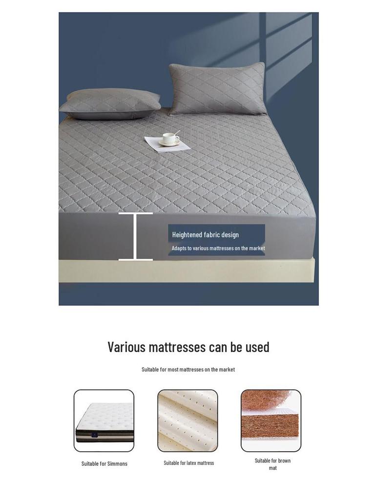 Waterproof Quilted Fitted Sheet: Machine Washable Incontinence Mattress Protector & Topper for US Standard Beds