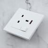 Electrical Single Switched Power Socket Wall Light Switches & Outlet UK Plug Socket Receptacle Wall Mounted Power Outlet