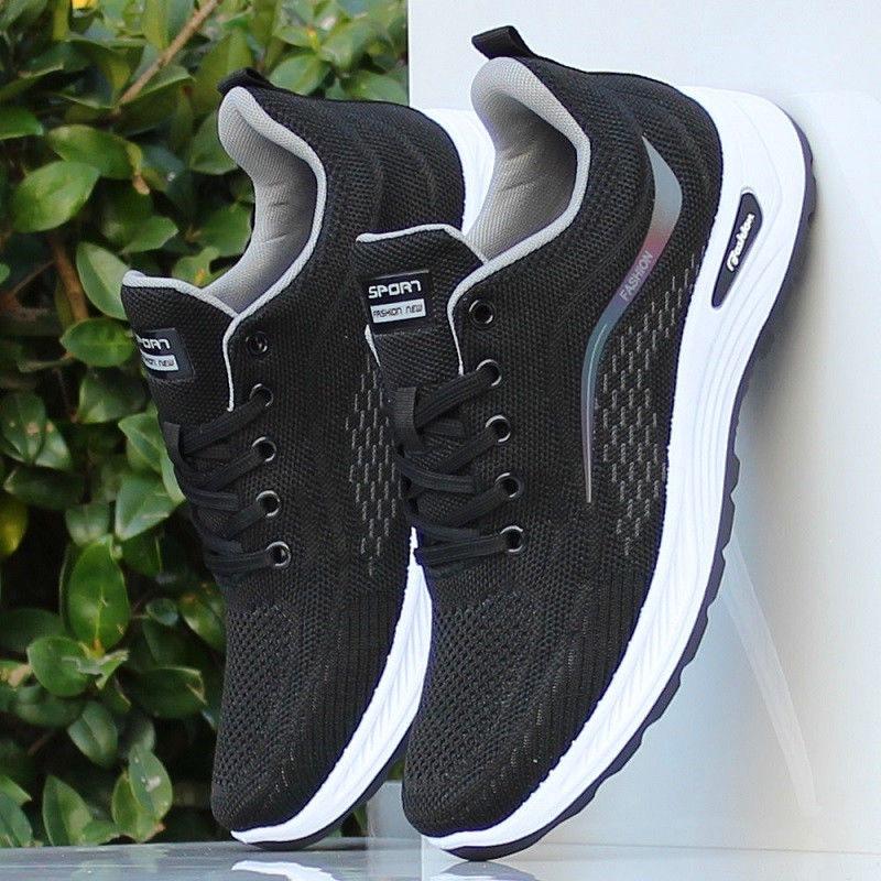 

Men s Slip-On Sports Shoes Summer New Mesh Breathable Running Shoes Lightweight Anti-Odor Work Shoes Rubber Outsole Winter Seaso 38