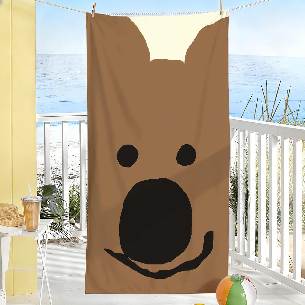 

Fashion D-Dinotaeng-S Cute Towel Soft Pool Gift For Travel Gym Shower Camping Quick Dry Sports Large Beach Towels W30*H60(CM)