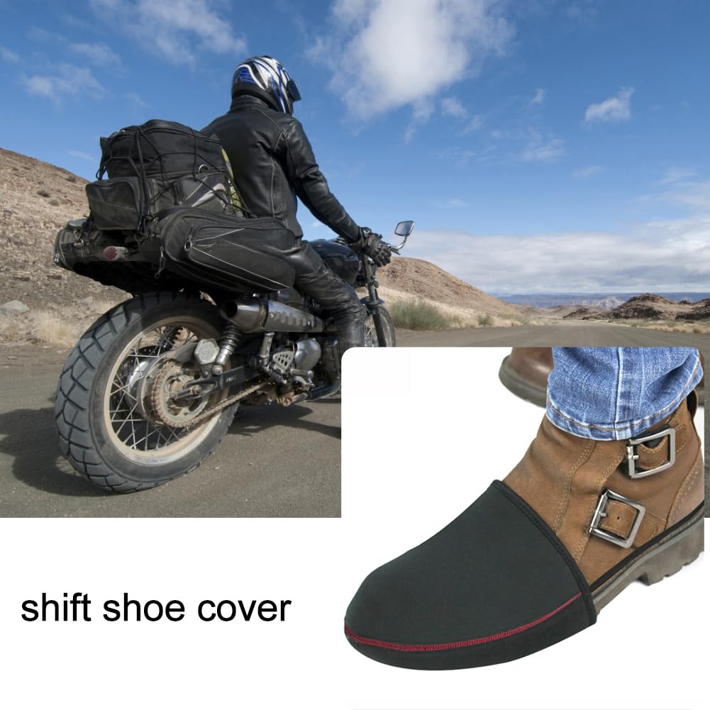 Motorrad Schaltpad - Schuh Stiefel Abdeckung Schutzausrüstung | Schwarzer Motorrad Schalthebel Schuh