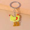 Rooster Chicken Keyring Pendant Women Girls Stylish Handbag Accessories for Everyday Use Holiday Present