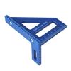 3D Multi Angle Measuring Ruler 45/90 Degree Plastic Carpentry Square Protractor Drawing Line Ruler Miter Triangle Layout Tool