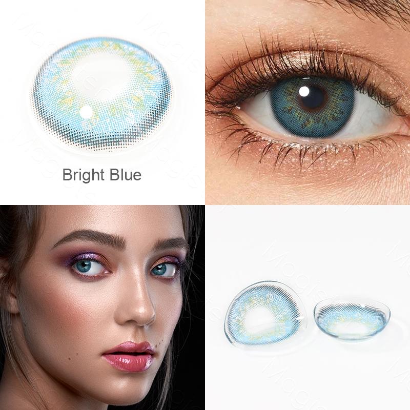 Buy Soft Colored Contact Lenses for Eyes Cosmetic Color Eye Lens Blue