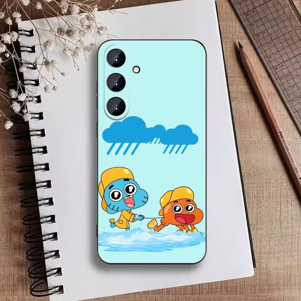 F-Gumball and Darwin Phone Case For Samsung Galaxy A73,21,22,32,71,53,52,51,80,5G Soft Black Cover