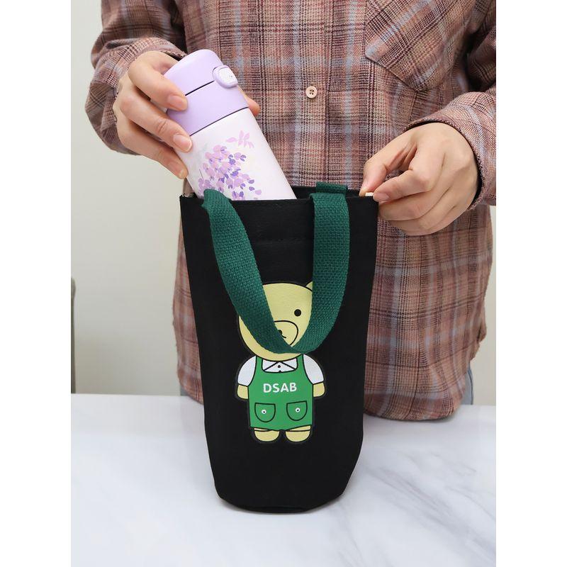 Canvas Cup Sleeve, Portable Water Bottle Bag, Thermal Cup, Pot, Umbrella Storage Pouch, Large Capacity Thermos Cup Protective Cover