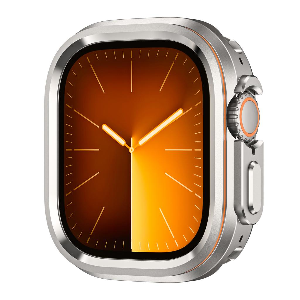 Halo Style Aluminum Alloy Case For Apple Watch Ultra Case 49mm Metal Frame Bumper Protective for iWatch Ultra 2/3 49MM luxurious Protector Cover