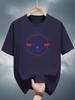 Patriotic Military Graphic T-shirt - United States Navy & Air Force Insignia Print