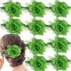 StPatricks Day Headband Fabric Flower Hair Hoop Music Festival Women Headwear
