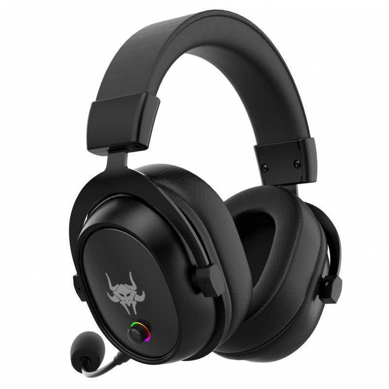 Dual-Mode 2.4G Wireless Gaming Headset with Bluetooth and Mic