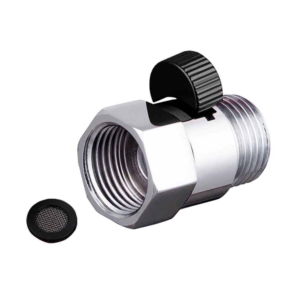 Shut-off Valves 1/2 Inch Thread Shower Head Shut-off Valves Angles Valves Durable for Shower Head Hand Shower Shower Arm