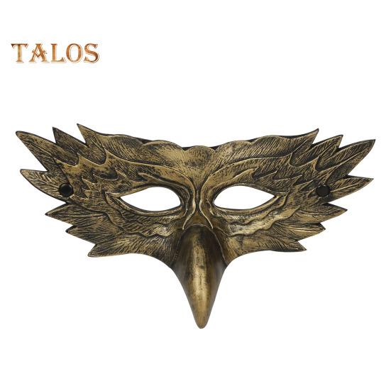 

Маска на половину лица из искусственной кожи для мужчин и женщин, вдохновленная орлом, универсальная дышащая маска для Хэллоуина, маскарада, косплея, вечеринки золотистый