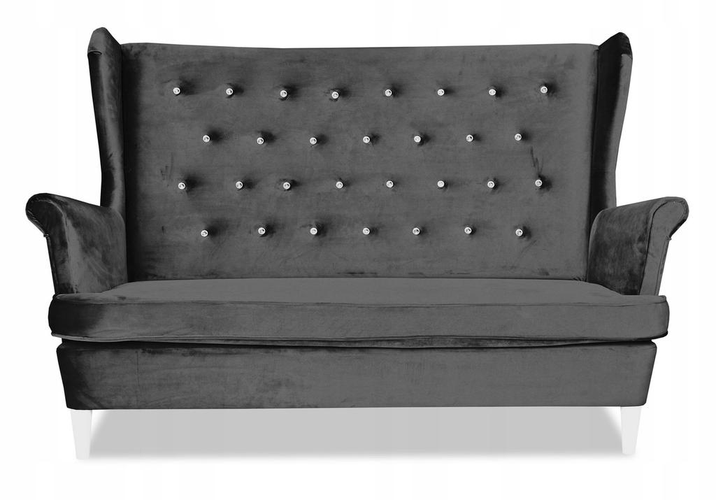 Lounge Set of Furniture Diana Wingback Sofa Armchairs Poufs Family Furniture Set