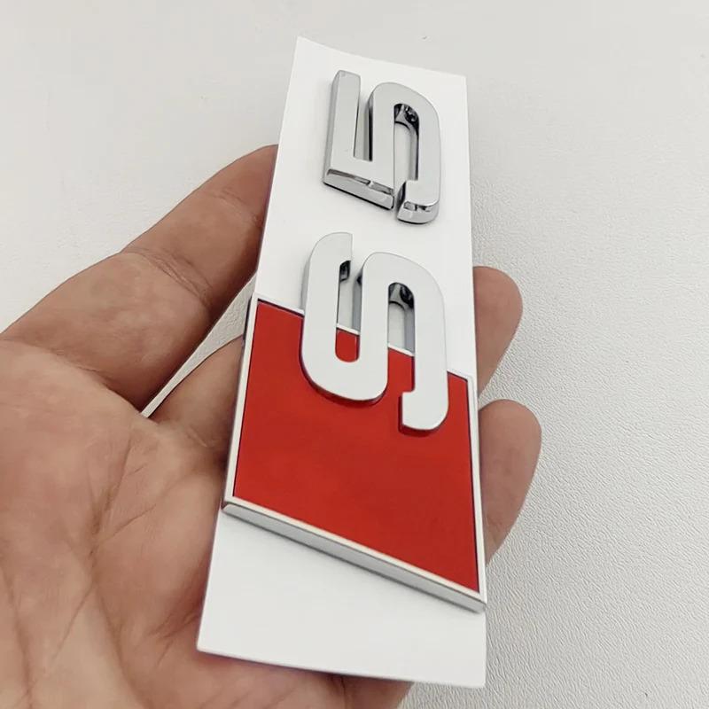 2026 3D ABS Chrome Black Emblem Car Trunk Badge Sticker For Audi 8Y 8P 8V B6 B8 B9 8T C4 C6 C7 C8 S3 S4 S5 S6 S7 S8 Accessories
