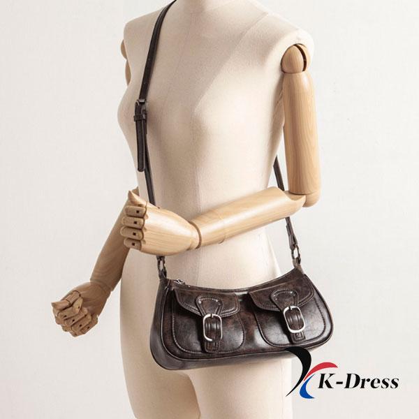 Vintage kožená kapesní crossbody taška přes rameno (3 barvy)