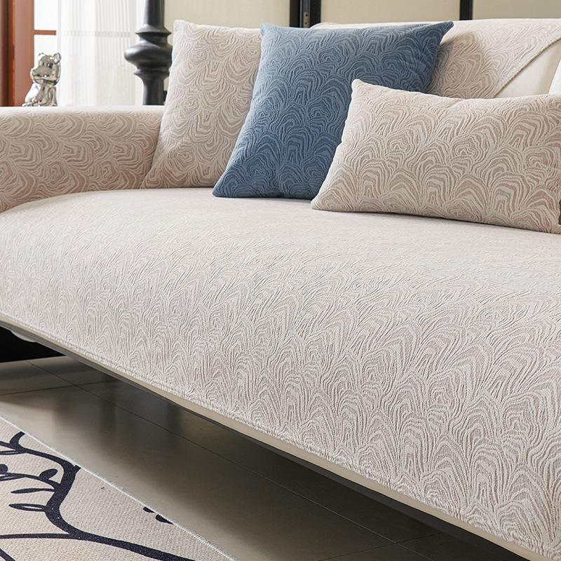 French Premium Sofa Cushion Universal In All Seasons  New Modern Chenille Non-Slip Seat Cushion Sofa Cover Cloth