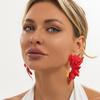 3D Flower Statement Earrings Exaggerated Floral Earrings New Drop Earrings  Gift Giving