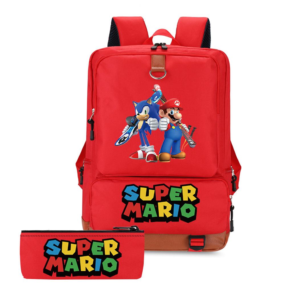 Cartoon Backpack, Primary And Secondary School Schoolbag, Backpack, Pencil Case, Two-Piece Set, Computer Bag.