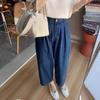 Summer Retro Women's Jeans Cropped Pants Wide Leg Pants Design Sense Harem Pants