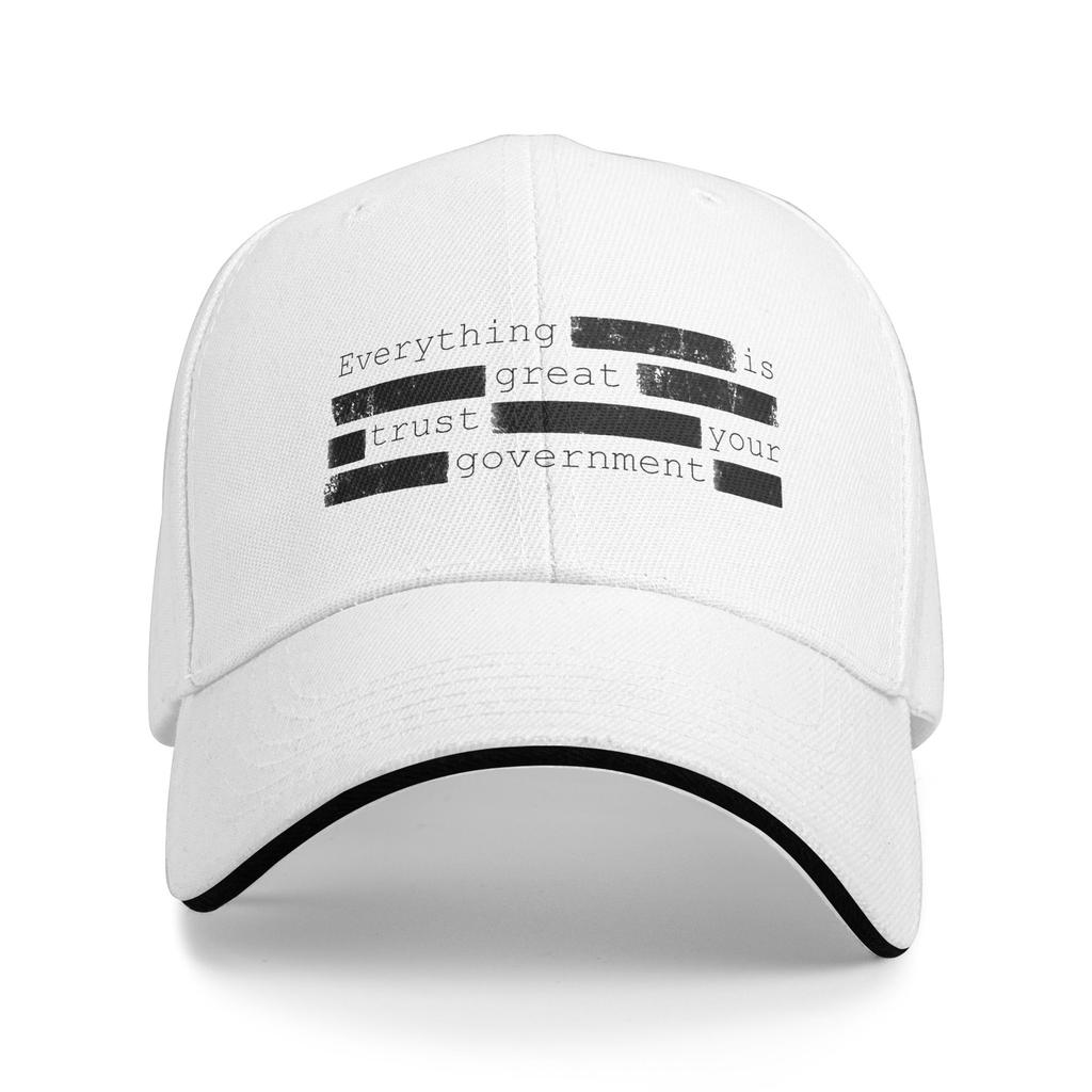 Berretto da Baseball Unisex Vintage Tutto Va Bene Fidati del Tuo Governo Cappello Snapback Unisex da Donna Cappello da Sole per Esterno Tutte le Stagioni Vestibilità Regolabile