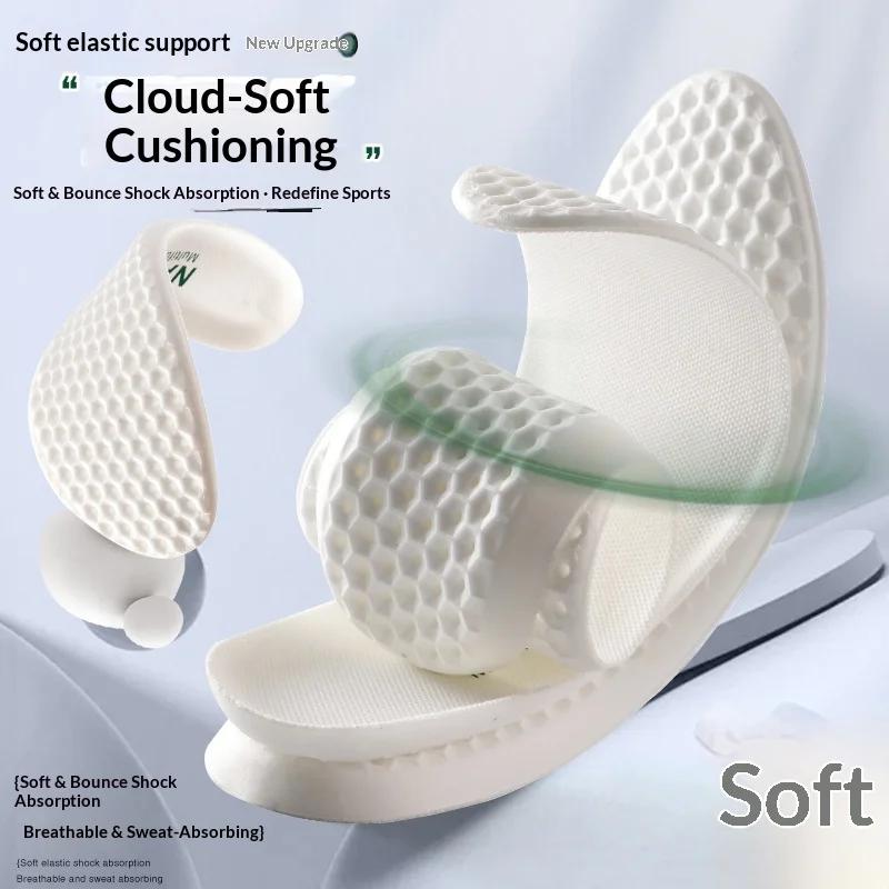 Supercritical Sport Insoles for Men/Women Breathable Moisture-Wicking Comfortable Casual Shock-Absorbing Cloud-Like Cushioning