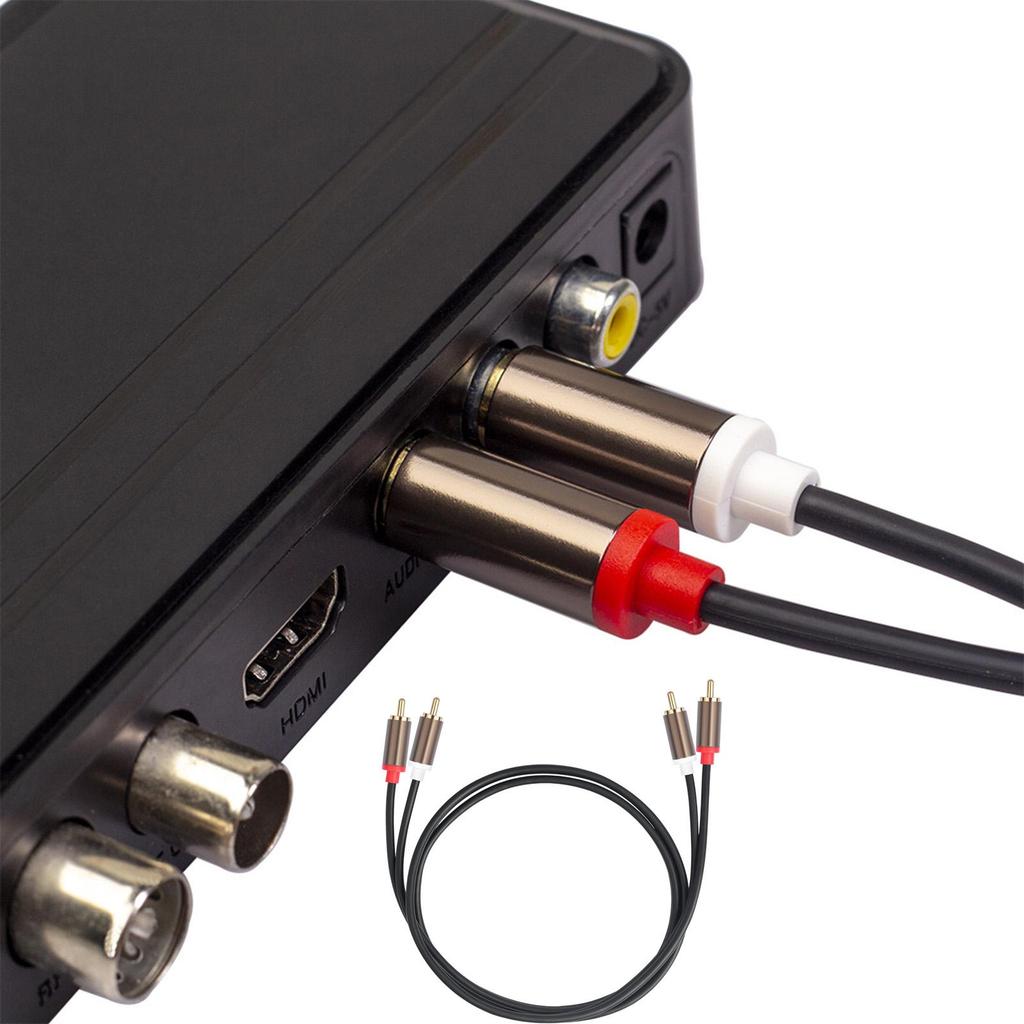 2 RCA Male to Audio Cable,Stable Compact Multipurpose Sturdy Auxiliary Cable Cord