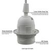 Lamp Base Holder Power Cord Cable 1.8m E27 EU Hanging Pendant LED Light Fixture Lamp Bulbs Socket Cord Adapters With Switch 220V