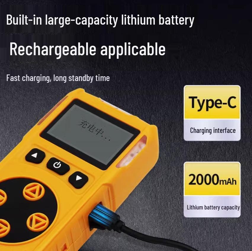 BTYQ-X-4 Gas Detector: Four-in-One with Imported Electrochemical Sensor and Pump Suction Alarm