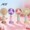 Compact Travel Fan Portable Handheld Mini Fan, 3 Speed USB Rechargeable Personal with Essential Detachable Stand, Quiet Cooling for Office,
