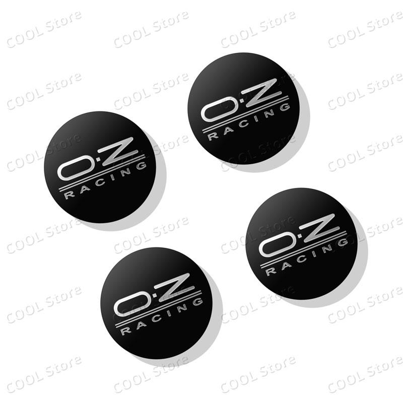Universal Car Decor 4Pcs OZ Racing Emblem Car Wheel Center Hub Badge Sticker Car Styling Accessories