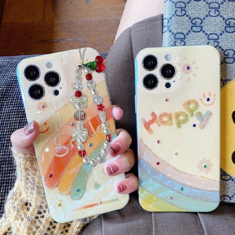 Beaded Camera Wrist Strap with Cuteness Pearls Charm Digital Camera Charm for Digital Cameras and Phones Cherry Accent