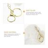 LIOOBO Gorilla Monkey Plush Keychain Bag Charm Fluffy Cute Animal Mascot Keyring Pendant Matching Present