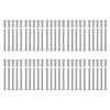50 Pack 4mm Door Handle Screws Set Door Handle Bolt Through Fixings for Door Handle Roses Knobs Door Lock & Escutcheons