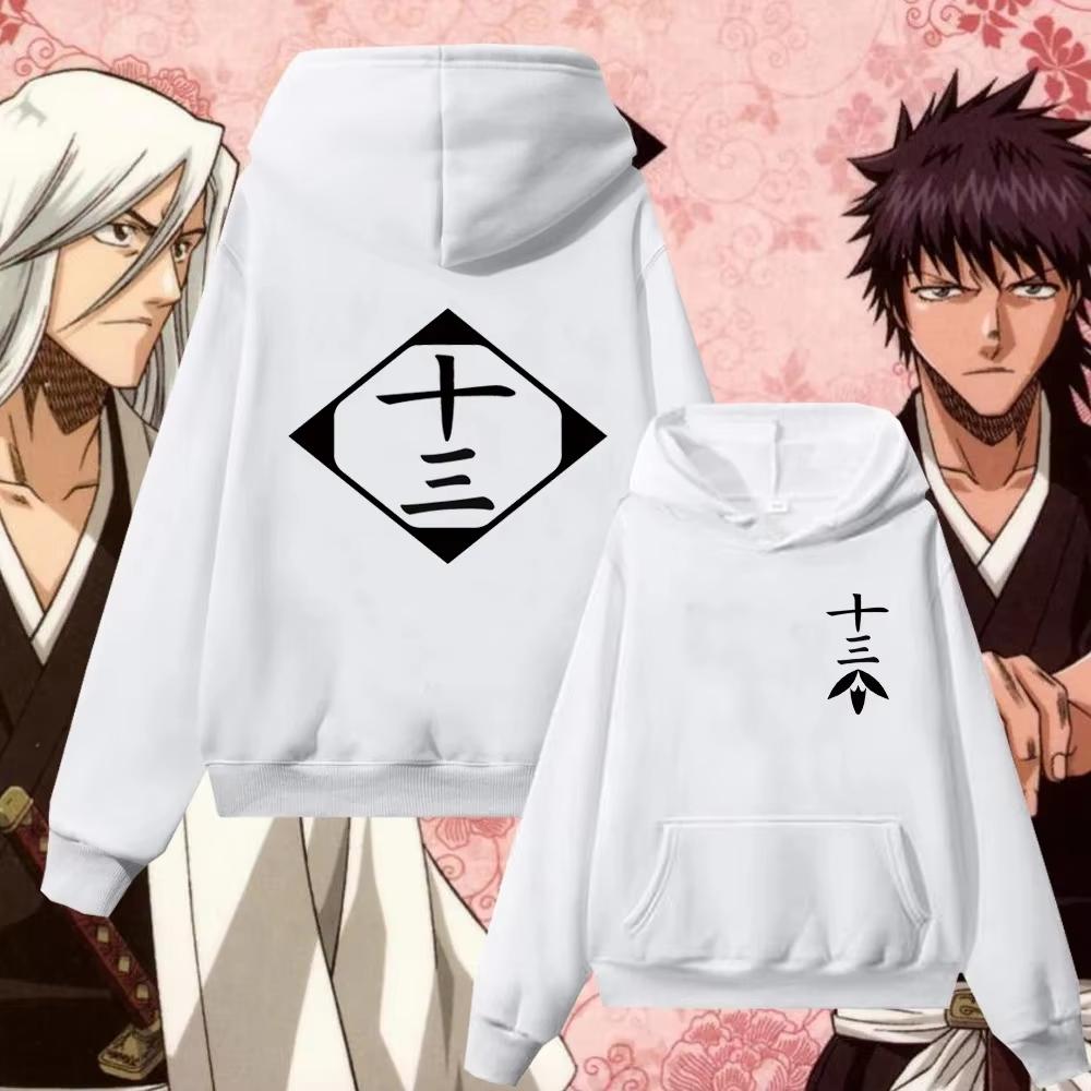 Hot Anime Bleach Zaraki Kenpachi Kusajishi Yachiru Graphic Hoodie Japanese Manga Loose Oversized Casual Streetwear Tops For Men Women