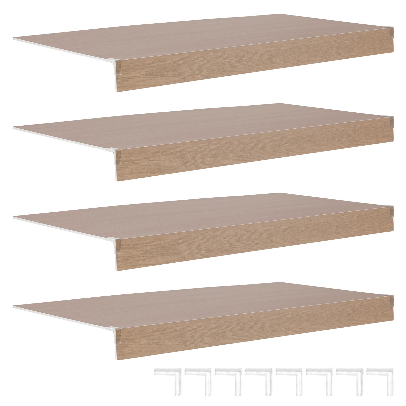 

4 Pcs Wire Shelf Cover 0.32in Thick Removable Shelf Covers Easy To Clean and Install for Kitchen Pantry Bathroom Office Shelving