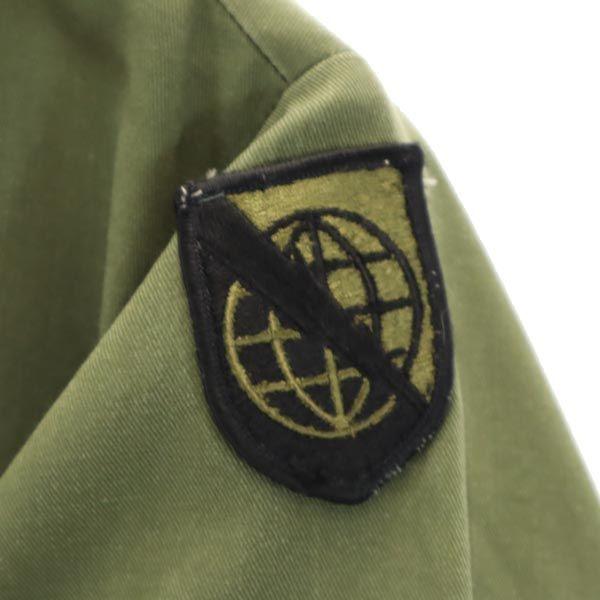 US ARMY Vintage Utility Long Sleeve Military Shirt Khaki Men's Used