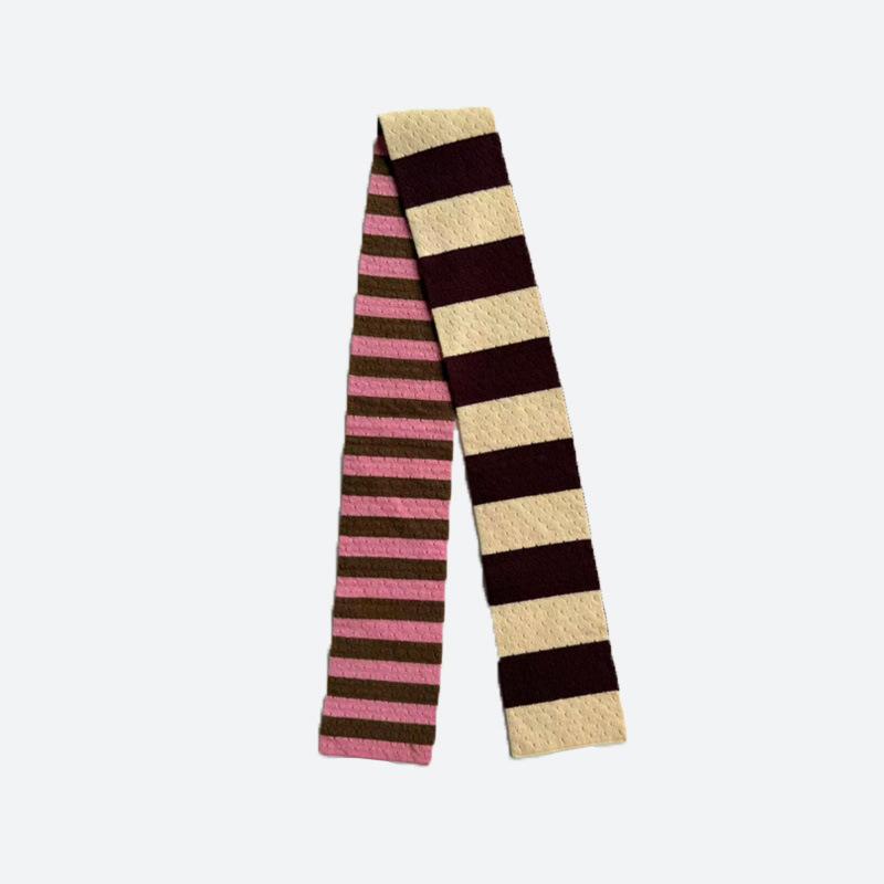 Winterschal aus Wolle, Damen, warmer Schal, gestreift, einfarbig, dick, weicher Kaschmirschal (Pashmina), Halswärmer One Size beige