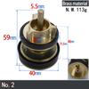 Concealed Pedal  Toilet Flush Valve  Core, Button Concealed Flush Valve for Toilet Spindle Cartridges