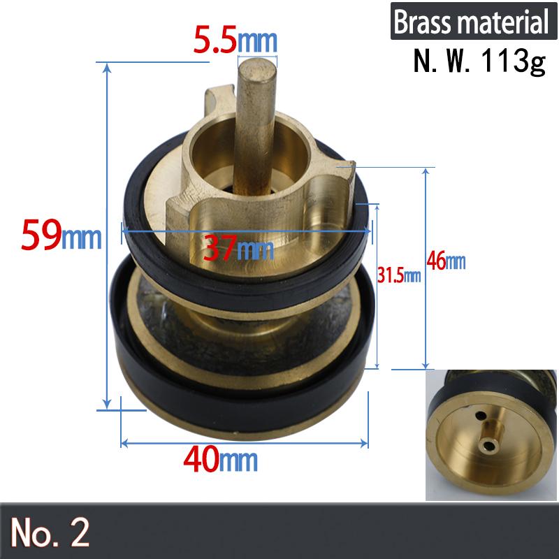 Concealed Pedal Toilet Flush Valve Core, Button Concealed Flush Valve for Toilet Spindle Cartridges