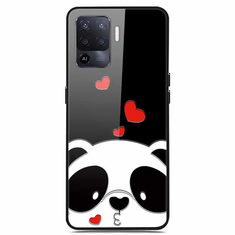 For OPPO Reno 5 Lite Case Luxury Tempered Glass Bumper for OppoA94 4G Phone Cover For OPPO A94 4G/ Reno5 Lite Glass Coque A94 4G