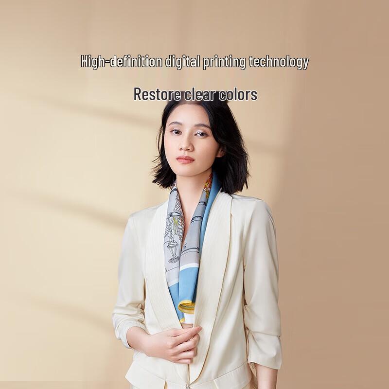 Mulberry Silk Sun Protection Large Square Scarf