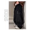 Boy S Fleece Cargo Pants Winter Thickened Solid Color Older Boys Trousers