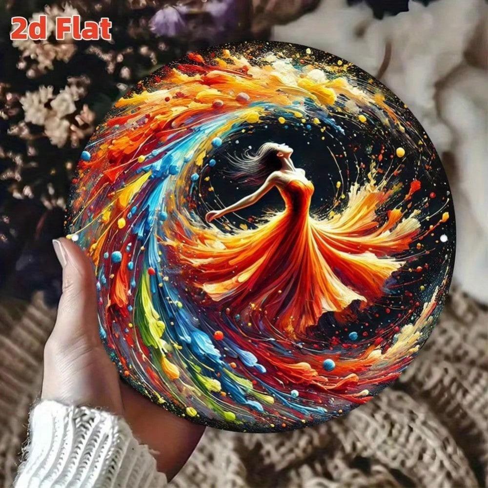 Двумерное плоское железное настенное искусство Металлическая живопись Украшение дома Идеальный подарок 20x20