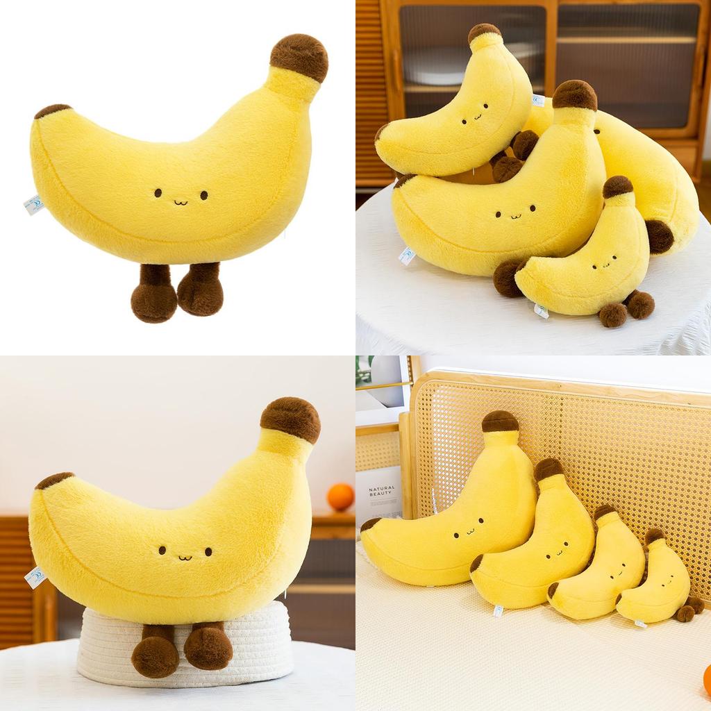 Long Leg Banana Plush Toy Cute Fruit Pillow Gift For Kids And Teens