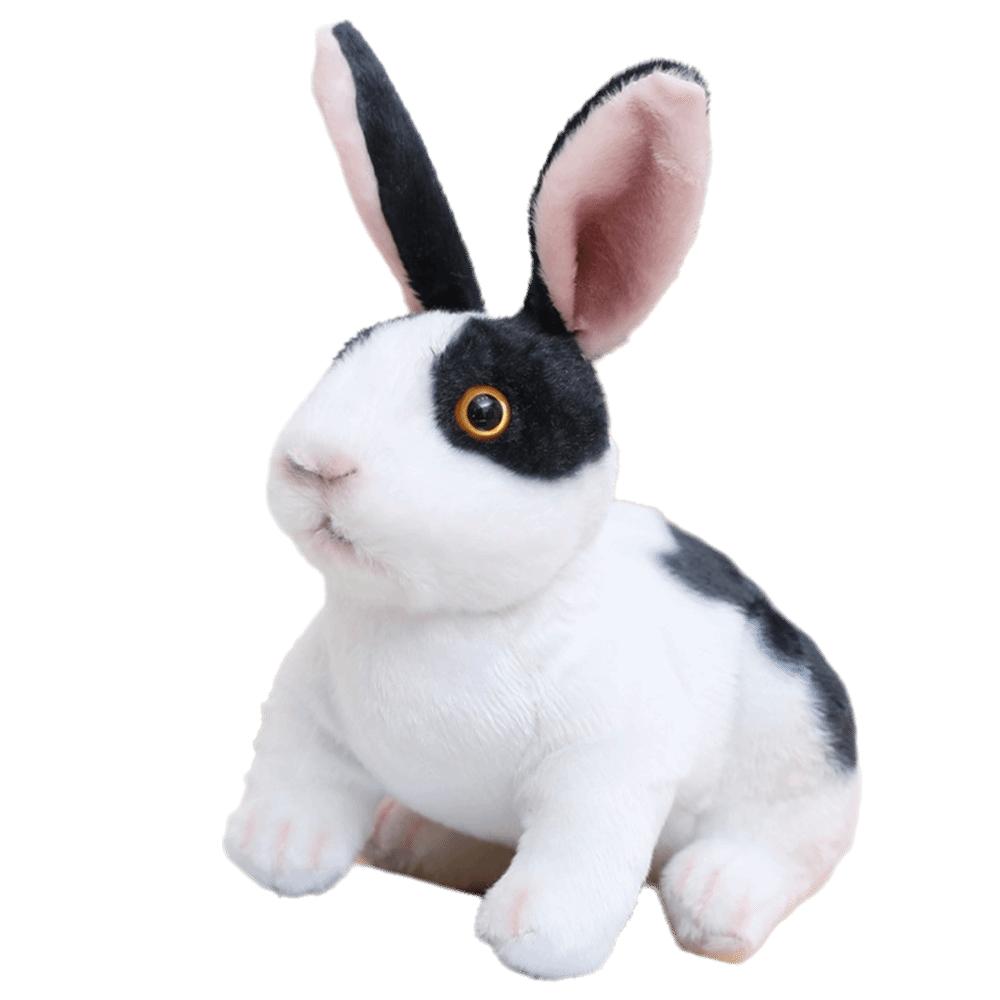 Soft Skin-friendly Simulation Animal Doll Long Ears Realistic Rabbit Plush  Birthday Gift