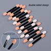 50pcs a Bag Disposable Eyeshadow Brush Dual Sided Latex Sponge Eye Shadow Applicator for Women Makeup Tools Eyeshadow Stick