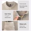 Pierre Cardin Men's Wool Blend Half-Zip Polo Shirt