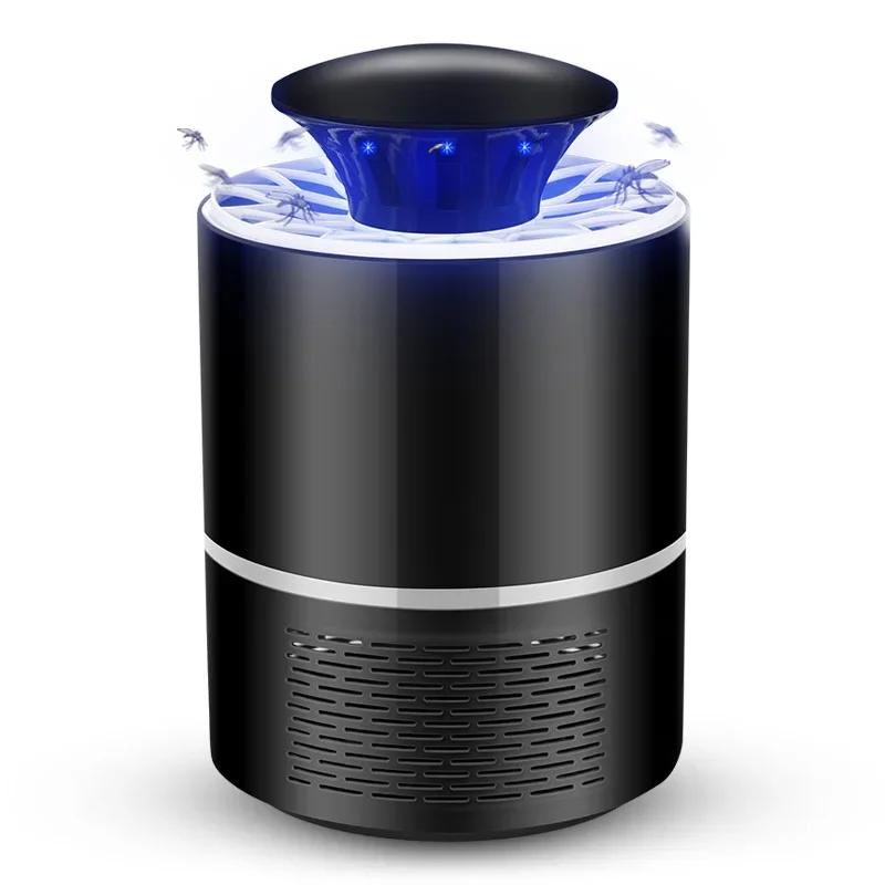 New LED indoor photocatalyst mosquito killer lamps USB black/white color direct plug mosquito trap lamp bedroom living room Hot